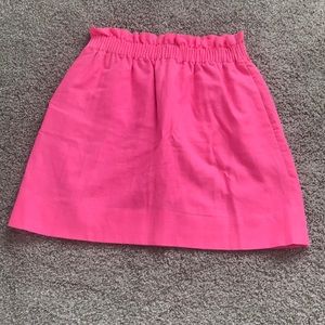 Bright pink J Crew factory skirt